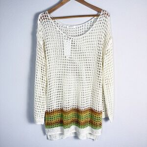 Bsubseach Crotchet Swim Coverup‎ Womens One Size Resort Vacation Festival Hippie